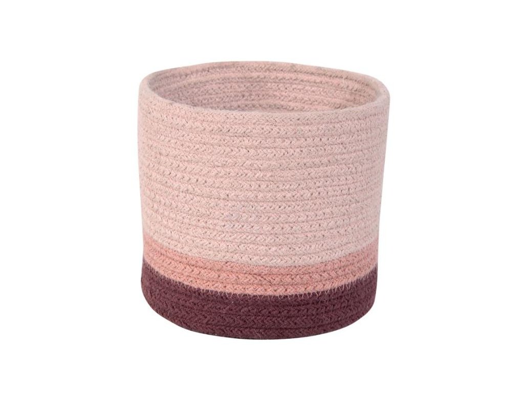 LORENA CANALS Pletený kôš Mini Tricolor Vintage Nude - kôš