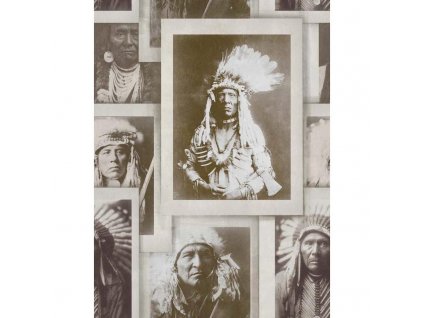MINDTHEGAP Indian Chiefs Sepia - tapeta