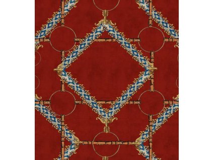 22054 mindthegap decorative harness burgundy tapeta