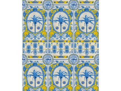 22651 mindthegap the villa mural yellow tapeta