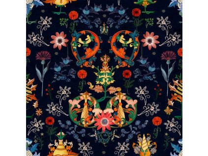 22921 mindthegap transylvania folk in blue tapeta