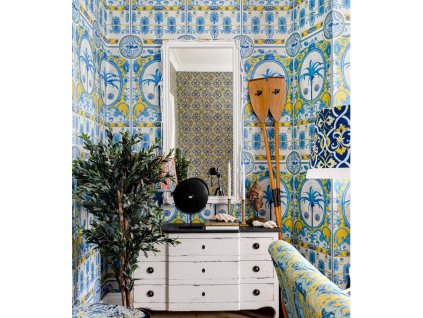 23047 2 mindthegap the villa mural red tapeta