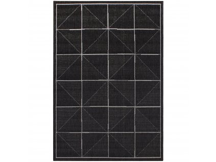 ASIATIC LONDON Alfresco Patio Charcoal Check - koberec