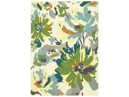 ASIATIC LONDON Reef RF11 Floral Pink Green - koberec (ROZMER CM 200 x 290)