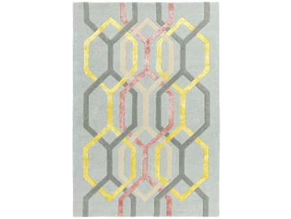 ASIATIC LONDON Matrix MAX67 Hexagon Silver - koberec (ROZMER CM 200 x 300)