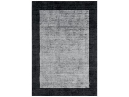 ASIATIC LONDON Blade Border Charcoal Silver - koberec (ROZMER CM 200 x 290)
