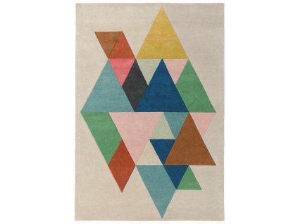 ASIATIC LONDON Reef RF18 Triangle Multi Wool - koberec (ROZMER CM 200 x 290)
