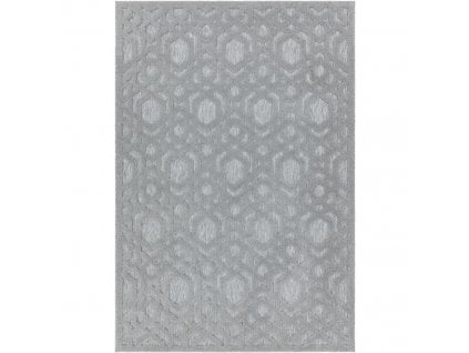 ASIATIC LONDON Alfresco Salta Silver Geometric - koberec