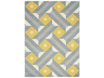 ASIATIC LONDON Reef RF01 Motif Ochre Grey - koberec (ROZMER CM 200 x 290)