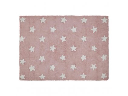 LORENA CANALS Stars Pink-White - koberec