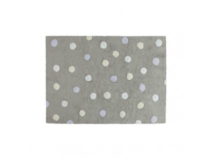 LORENA CANALS Polka Dots Tricolor Grey Blue - koberec