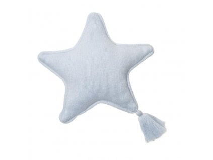 LORENA CANALS Pletený vankúš Twinkle Star Soft Blue - vankúš