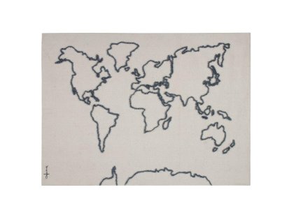 LORENA CANALS Nástenná závesná dekorácia Canvas Map - závesná dekorácia