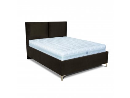 MOOD posteľ Beneto s kovovým nožným výklopom 2205/zlatá