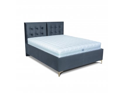 MOOD posteľ Riviera s kovovým nožným výklopom 2224/zlatá