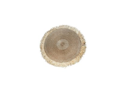 BAZAR BIZAR The Raffia Fringed Carpet - Natural - 100 koberec