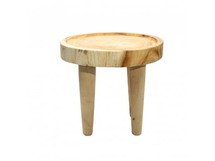 BAZAR BIZAR The Suar Side Table - Natural príručný stolík