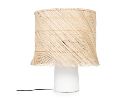 BAZAR BIZAR The Rattan Table Lamp - White Natural stolové svietidlo