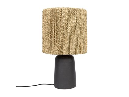 BAZAR BIZAR The Chalki Table Lamp - Black Natural stolové svietidlo