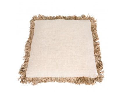 BAZAR BIZAR The Saint Tropez Cushion Cover - Natural White - 60x60 obliečka
