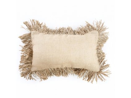 BAZAR BIZAR The Jute Bonita Cushion Cover - Natural - 30x50 obliečka