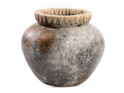 BAZAR BIZAR The Styly Vase - Antique Grey - L váza