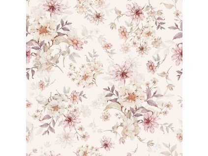DEKORNIK Flowers With Violet - Tapeta