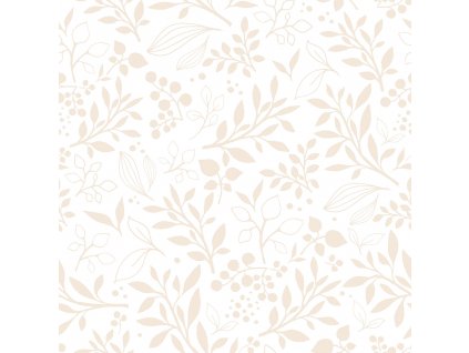 DEKORNIK Simple Subtle Flowers Beige - Tapeta