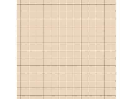 DEKORNIK Simple Check Pattern Small Ivory - Tapeta