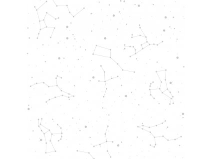 DEKORNIK Simple Cosmos White And Gray - Tapeta