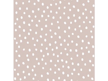 DEKORNIK Simple Irregular Dots Powder Pink White - Tapeta