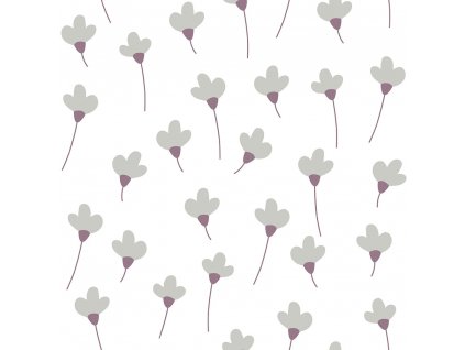 DEKORNIK Simple Daisies On White - Tapeta