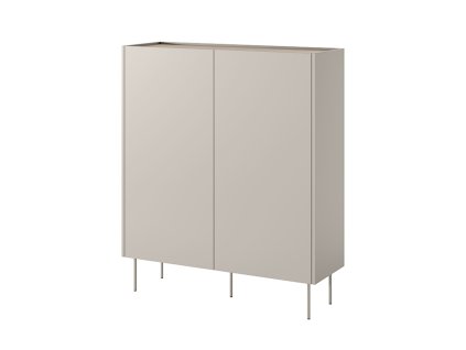 BOGART Komoda dvojdverová s dvoma zásuvkami Desin 120 2D2SZ (Farba čierna/dub)