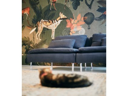WALLCOLORS Khaki wallpaper - tapeta (POVRCH Wallstick)