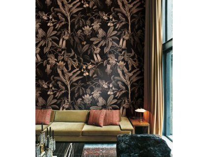 WALLCOLORS Frida sepia Wallpaper - tapeta (POVRCH Wallstick)