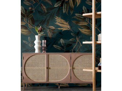 WALLCOLORS Olive Branch wallpaper - tapeta (POVRCH Wallstick)