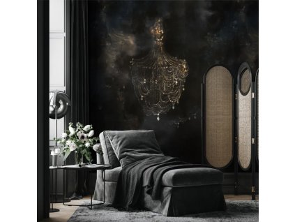 53811 vladila chandelier gold tapeta