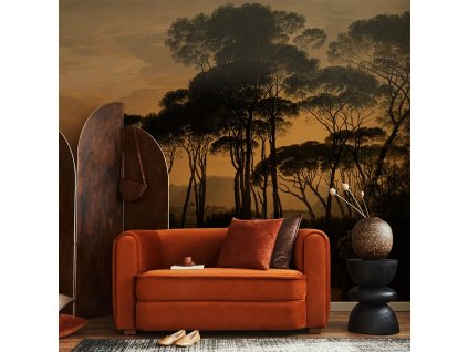 53874 vladila umbrella pines dusk tapeta