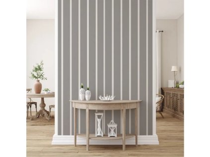 54213 vladila gray and white stripes tapeta