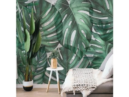 55926 vladila green philodendron tapeta