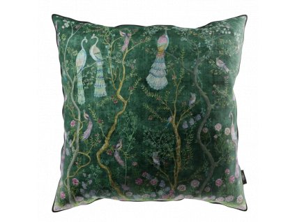 VLADILA Peacock Chinoiserie emerald - dekoračný vankúš