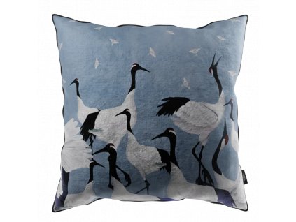 VLADILA Grus Japonesis blue - dekoračný vankúš