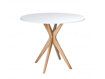 eng pl JUBI Round Dining Table diam 90cm White 6096 2