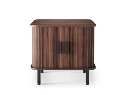 NOVANOOK Epique nočný stolík s oblými rohmi (Farba orech)
