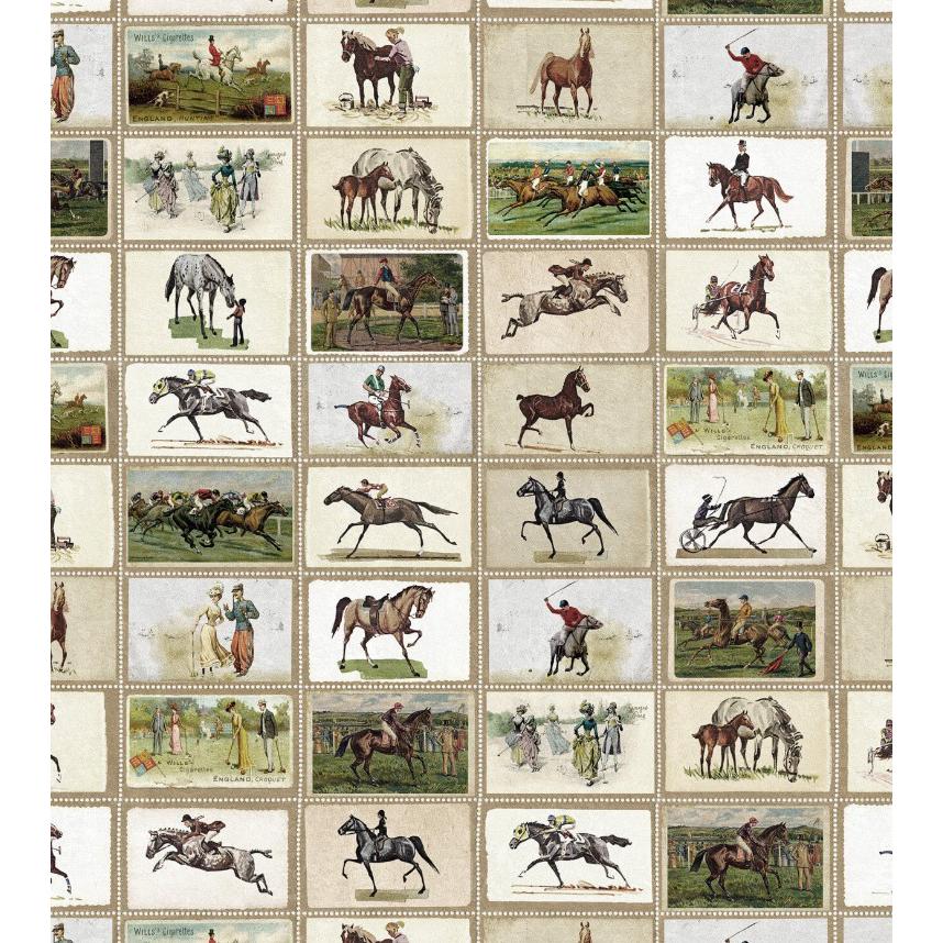 MINDTHEGAP English equestrian stamps, hnedá/zelená/tmavošedá/farebná skupina zelená/farebná skupina šedá/farebná skupina hnedá + béžová