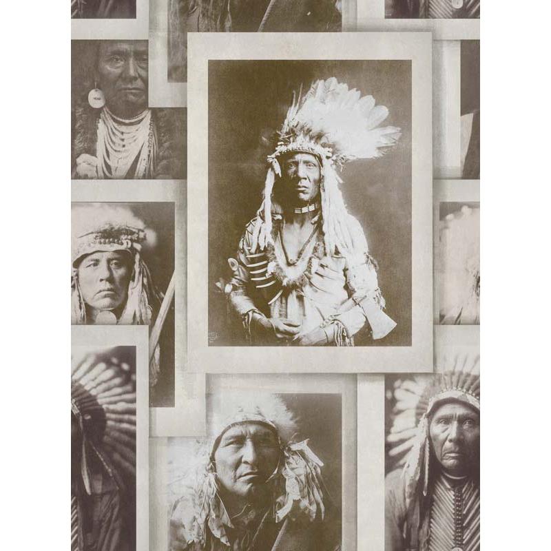 MINDTHEGAP Indian Chiefs Sepia, hnedá/sépia/farebná skupina hnedá + béžová