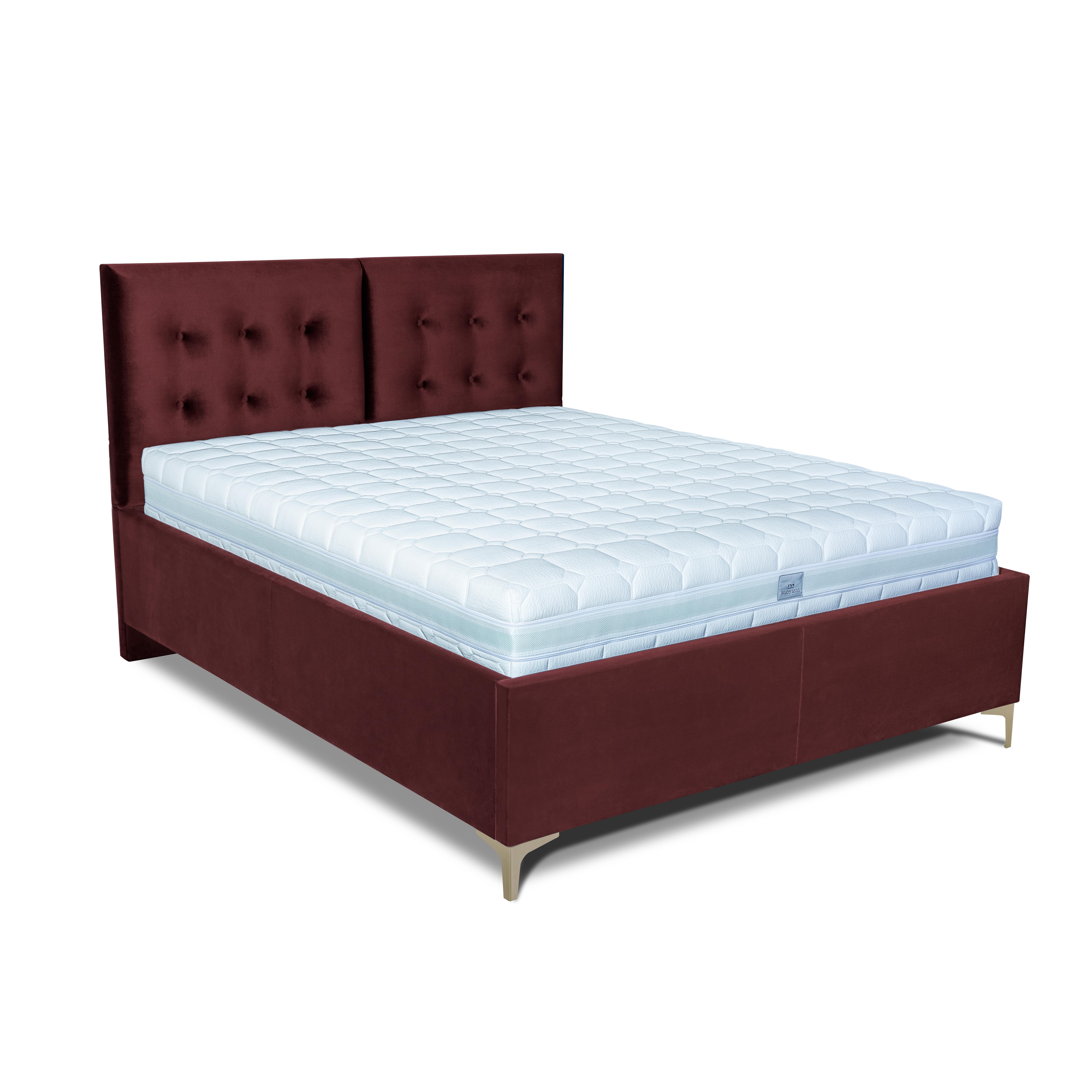 MOOD posteľ Riviera s bočným výklopom 2231/zlatá