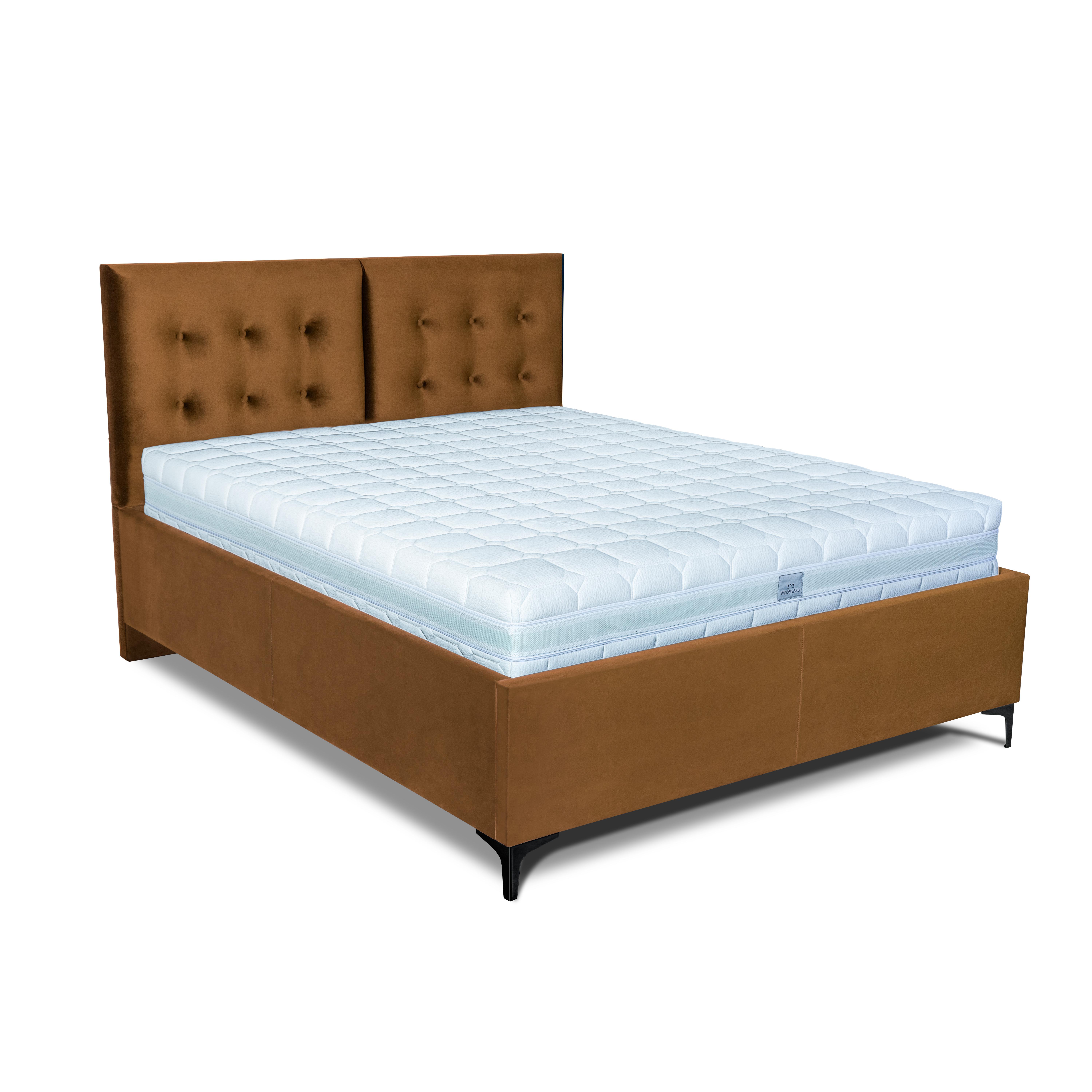 MOOD posteľ Riviera s bočným výklopom 2215/čierna