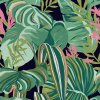 MINDTHEGAP Tropical Foliage Anthracite - tapeta
