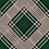MINDTHEGAP Checkered Patchwork British Green - tapeta